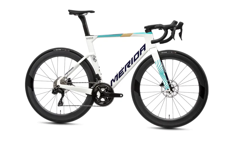 Merida Reacto 6000 2025 Carbon Aero Road Bike - Teal/Pearl-1