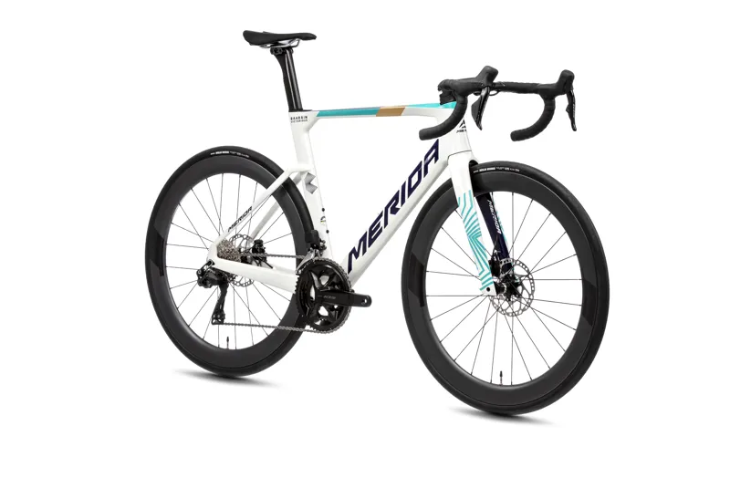 Merida Reacto 6000 2025 Carbon Aero Road Bike - Teal/Pearl-3