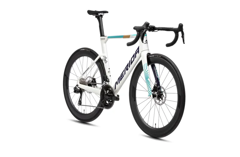 Merida Reacto 6000 2025 Carbon Aero Road Bike - Teal/Pearl-4