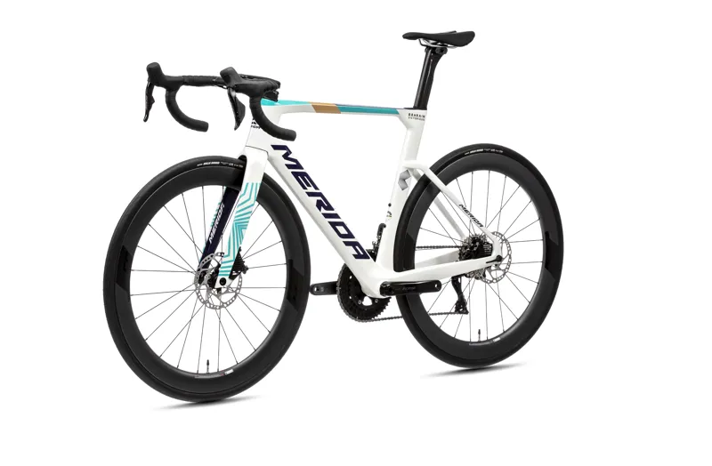 Merida Reacto 6000 2025 Carbon Aero Road Bike - Teal/Pearl-11
