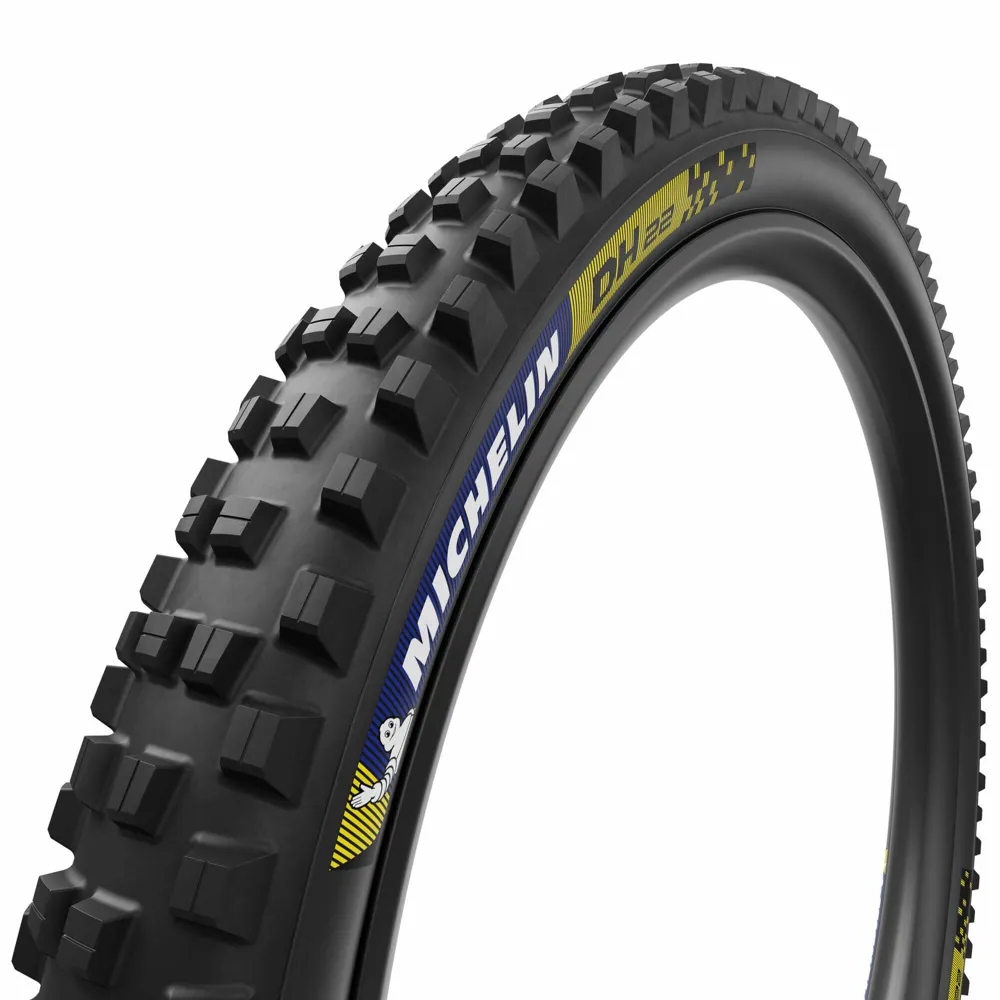 uPRISE Bikes Michelin DH22 Racing Line 29 x 2.40 TLR MTB Tyre - Blue/Yellow | Price match, 365 day return s, 18-Month Warranty, Finance Available & Free UK Delivery