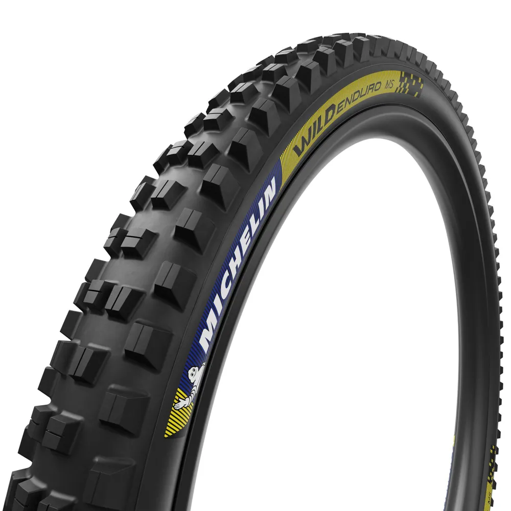 uPRISE Bikes Michelin Wild Enduro MS Racing Line 29 x 2.40 MTB Tyre - Blue/Yellow | Price match, 365 day return s, 18-Month Warranty, Finance Available & Free UK Delivery