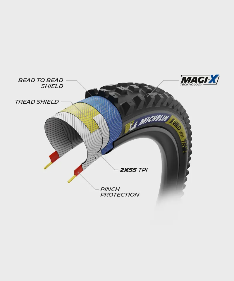 Michelin E-Wild Racing Line Front E-MTB Tyre -Dark-2