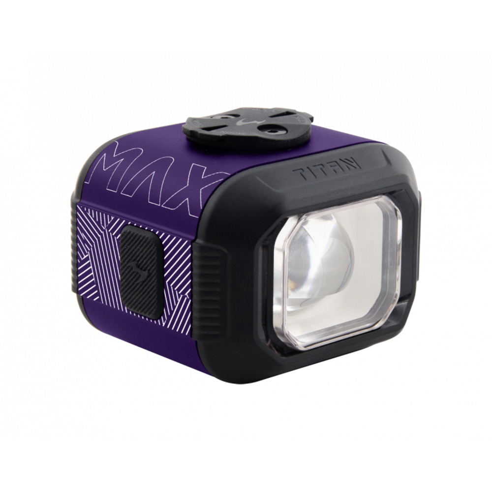 uPRISE Bikes Moon Titan Max 1700 Front Light - 1700 Lumes - Purple | Price match, 365 day return s, 18-Month Warranty, Finance Available & Free UK Delivery