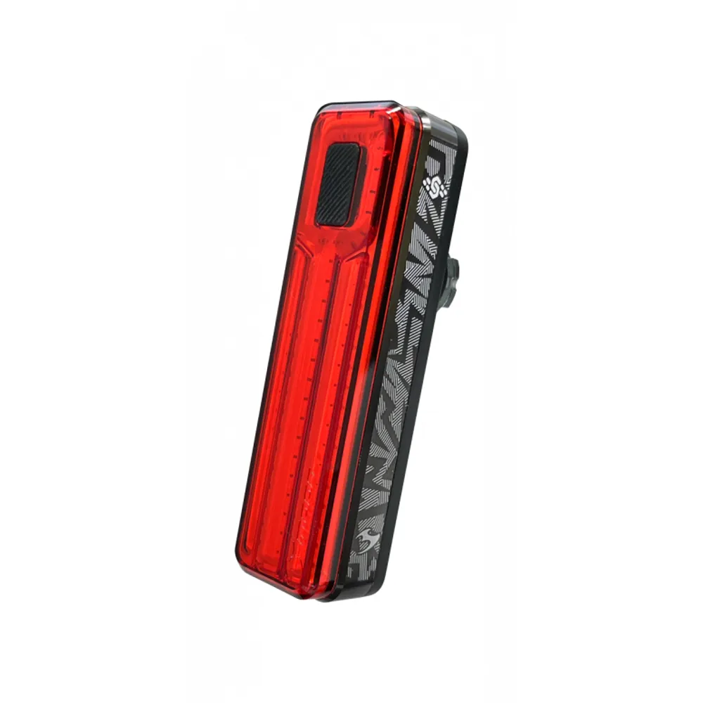uPRISE Bikes Moon Helix Sense 450 Lumens Rechargeable Rear Light - Black/Red | Price match, 365 day return s, 18-Month Warranty, Finance Available & Free UK Delivery