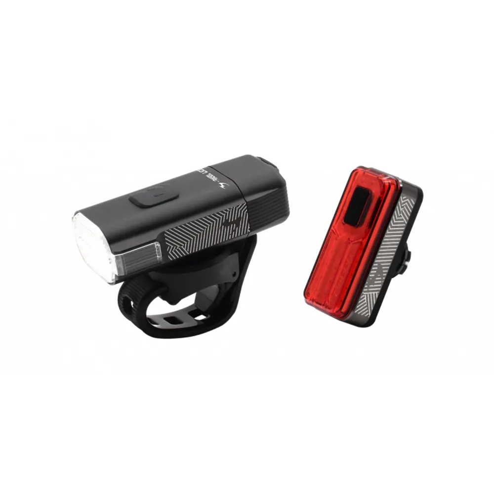 uPRISE Bikes Moon Rigel Lite 500 Lumens/Helix Lite 100 Lumens Rechargeable Light Set | Price match, 365 day return s, 18-Month Warranty, Finance Available & Free UK Delivery