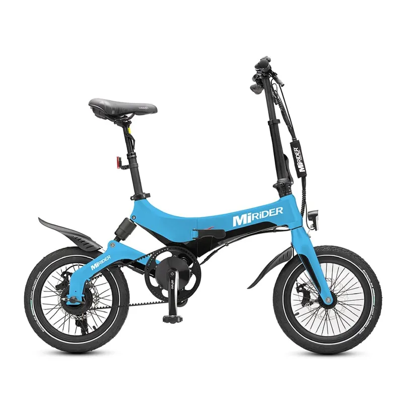 Mirider GB3 16w 3 Speed 2025 Folding Electric Bike - Azure Blue