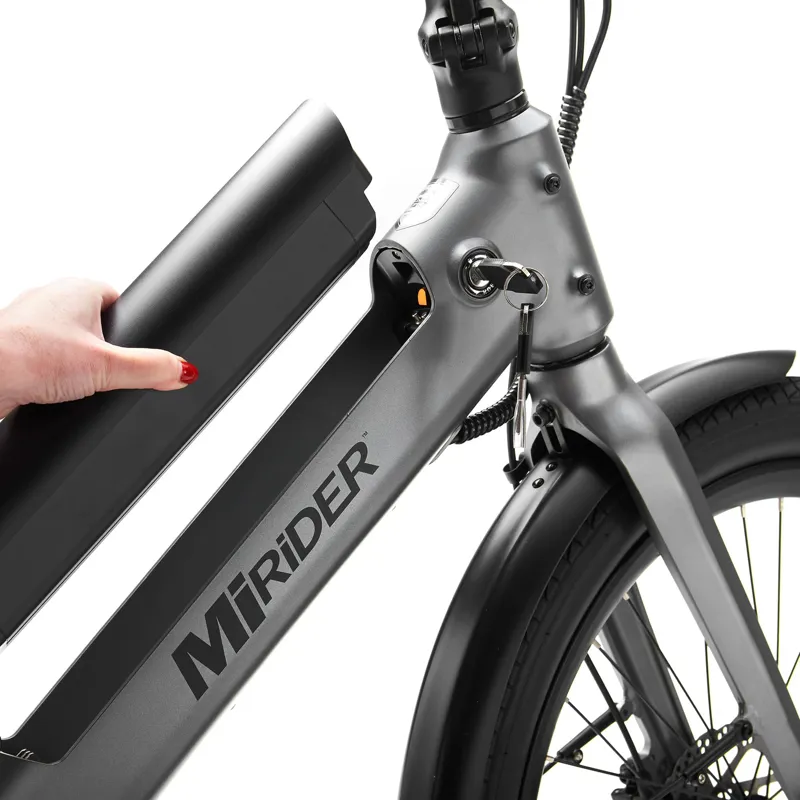 Mirider GB3 24w 3 Speed 2025 Electric Folding Bike - Onyx Grey-12