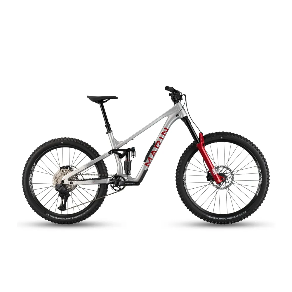 uPRISE Bikes Marin Alpine Trail XR 2026 Full Suspension MTB - Grey/Red/White | Price match, 365 day returns, 18-Month Warranty, Finance Available & Free UK Delivery
