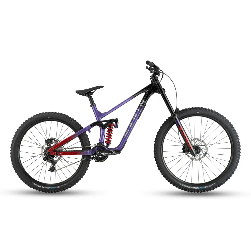 uPRISE Bikes Marin Quake 27.5/29er 2026 Full Suspension Mountain Bike - Black/Purple/Red | Price match, 365 day returns, 18-Month Warranty, Finance Available & Free UK Delivery