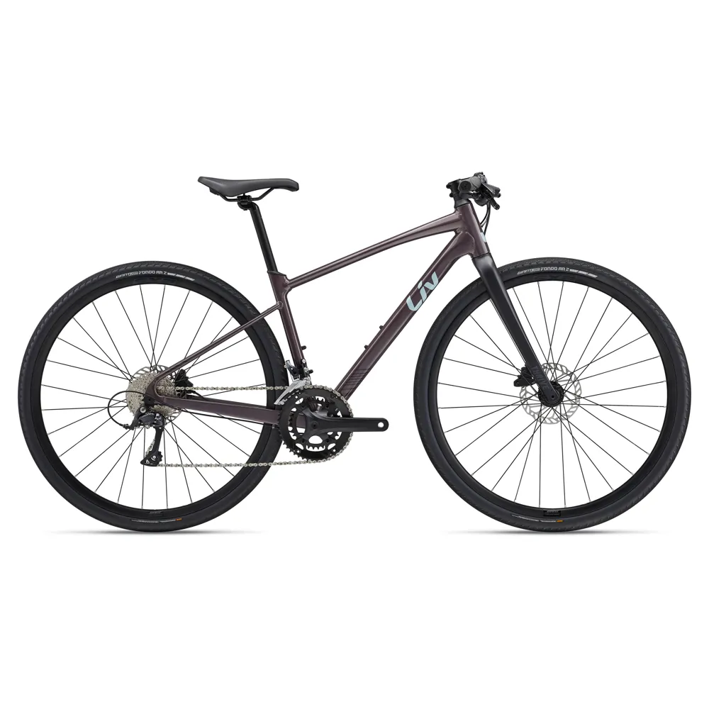 uPRISE Bikes Liv Thrive 2 Women's Flat Bar Road Bike - Charcoal Plum | Price match, 365 day return s, 18-Month Warranty, Finance Available & Free UK Delivery