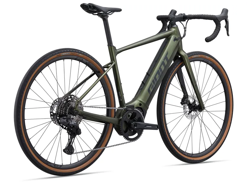 Giant Revolt E+ 1 2024 Electric Road Bike - Phantom Green-2