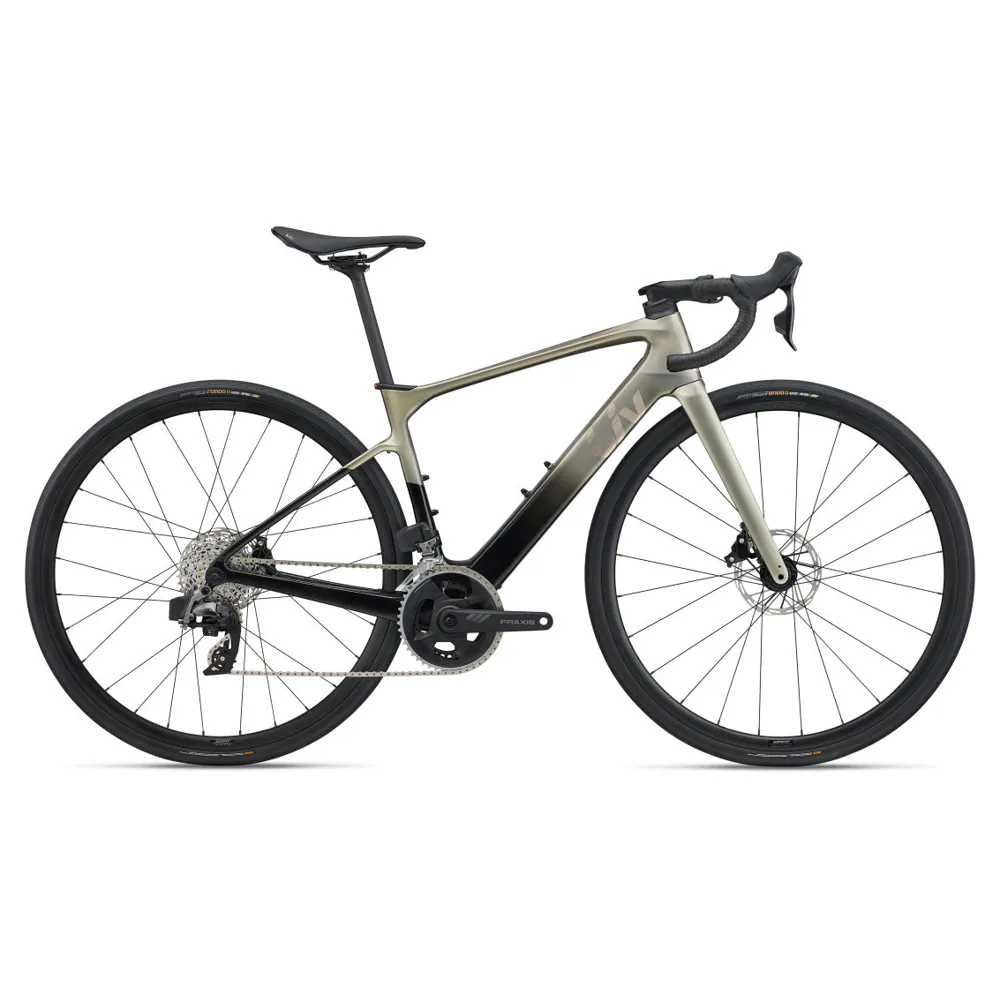 uPRISE Bikes Liv Avail Advanced E+ Elite 2 Women's 2025 Electric Road Bike - Golden Haze | Price match, 365 day return s, 18-Month Warranty, Finance Available & Free UK Delivery