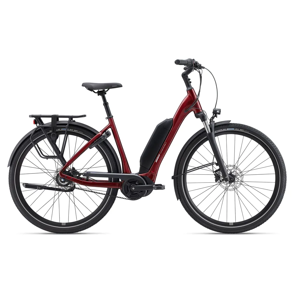 uPRISE Bikes Giant Expression E+ 0 2024 Electric Hybrid Bike - Sangria | Price match, 365 day return s, 18-Month Warranty, Finance Available & Free UK Delivery