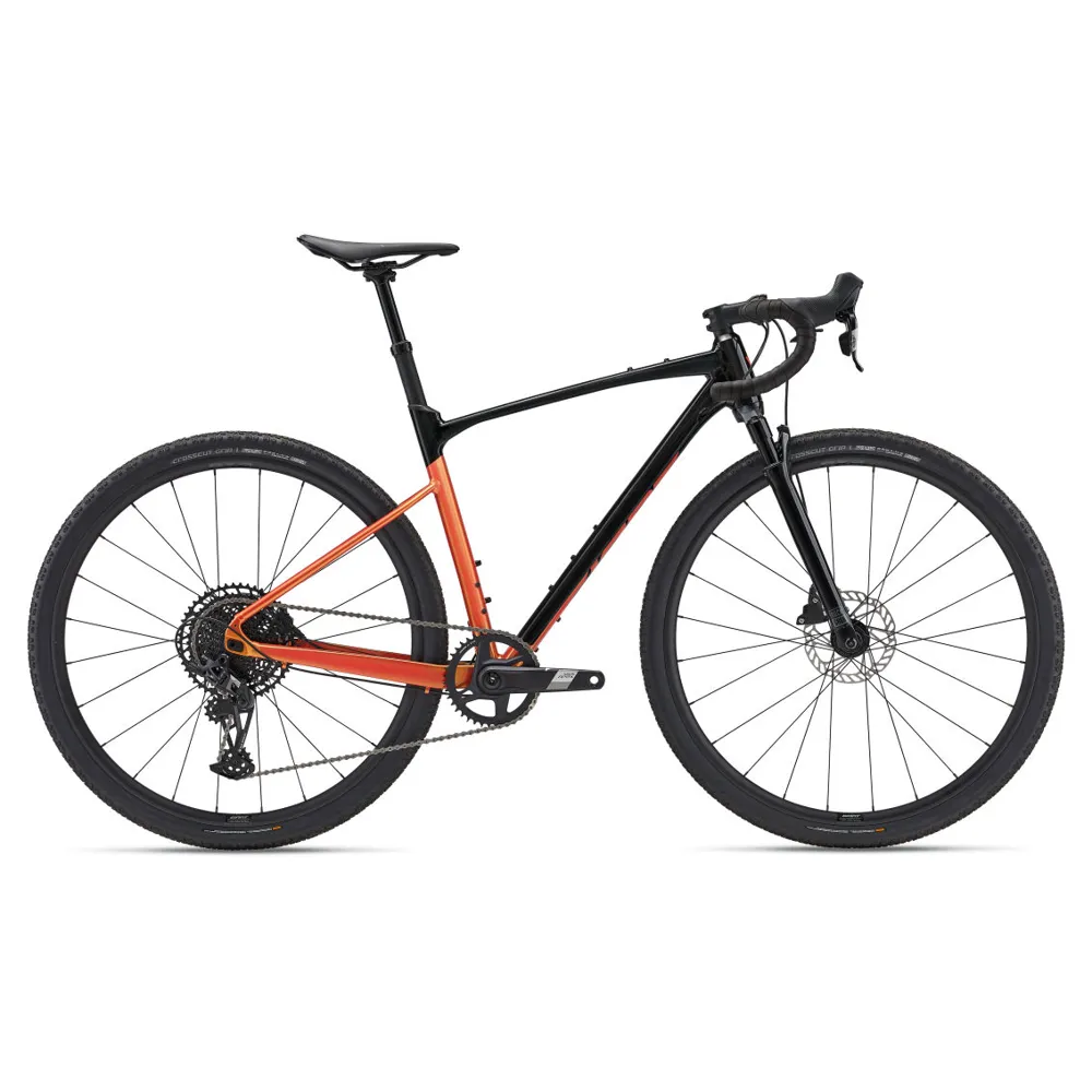 uPRISE Bikes Giant Revolt X 1 Gravel Road Bike - Panther/Helios Orange | Price match, 365 day return s, 18-Month Warranty, Finance Available & Free UK Delivery