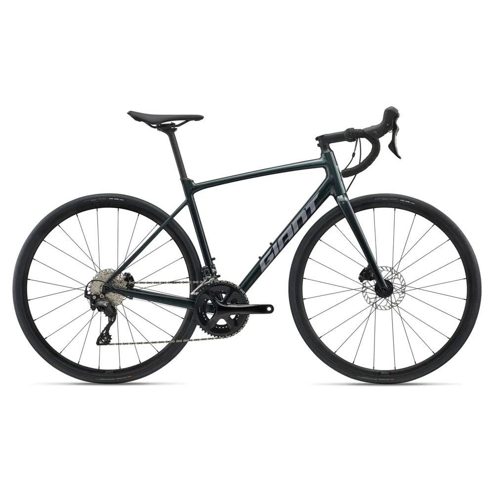 uPRISE Bikes Giant Contend SL 1 Disc 2026 Road Bike - Asphalt Green | Price match, 365 day return s, 18-Month Warranty, Finance Available & Free UK Delivery