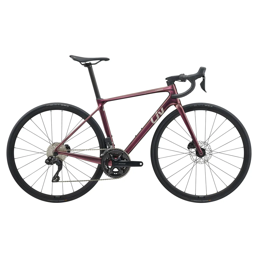 uPRISE Bikes Liv Langma Advanced 1 2025 Women's Carbon Road Bike - Mechanic Rose | Price match, 365 day return s, 18-Month Warranty, Finance Available & Free UK Delivery