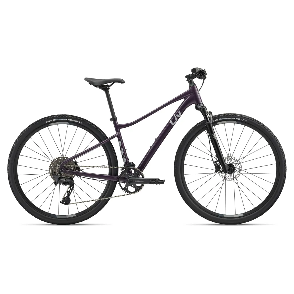 uPRISE Bikes Liv Rove 1 2026 Women's Hybrid Bike - Tyrian Purple | Price match, 365 day returns, 18-Month Warranty, Finance Available & Free UK Delivery