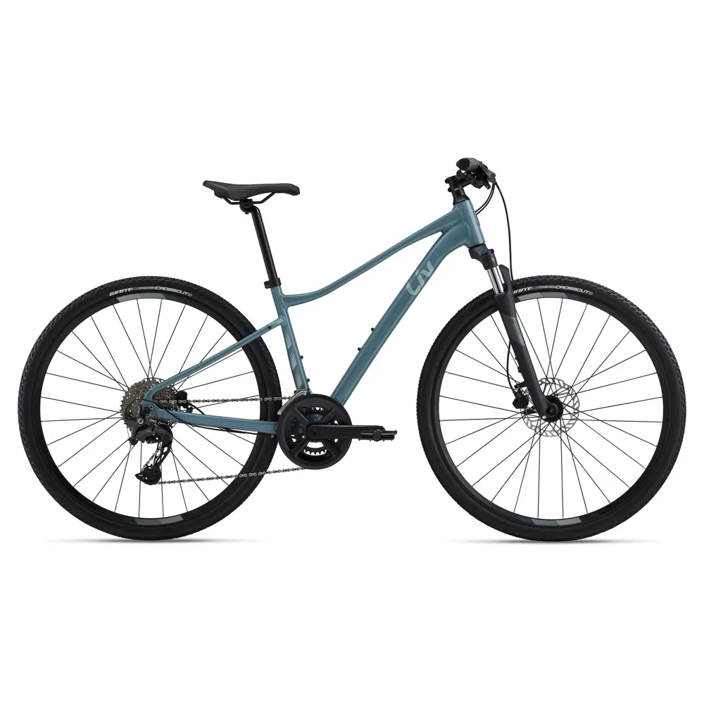 uPRISE Bikes Liv Rove 2 2026 Women's Hybrid Bike - Grey Cloud | Price match, 365 day returns, 18-Month Warranty, Finance Available & Free UK Delivery