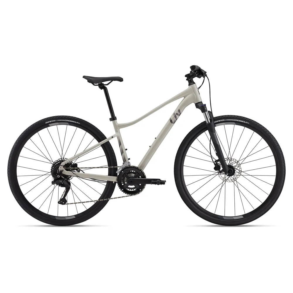 uPRISE Bikes Liv Rove 3 2026 Women's Hybrid Bike - Pulp Gray | Price match, 365 day returns, 18-Month Warranty, Finance Available & Free UK Delivery