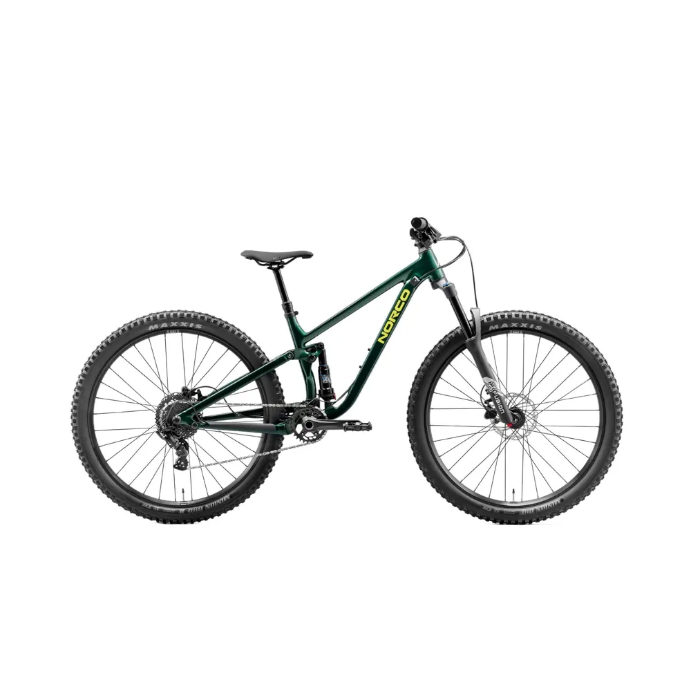 uPRISE Bikes Norco Fluid FS Youth 27.5 inch 2026 Full Suspension MTB - Dark Green | Price match, 365 day returns, 18-Month Warranty, Finance Available & Free UK Delivery