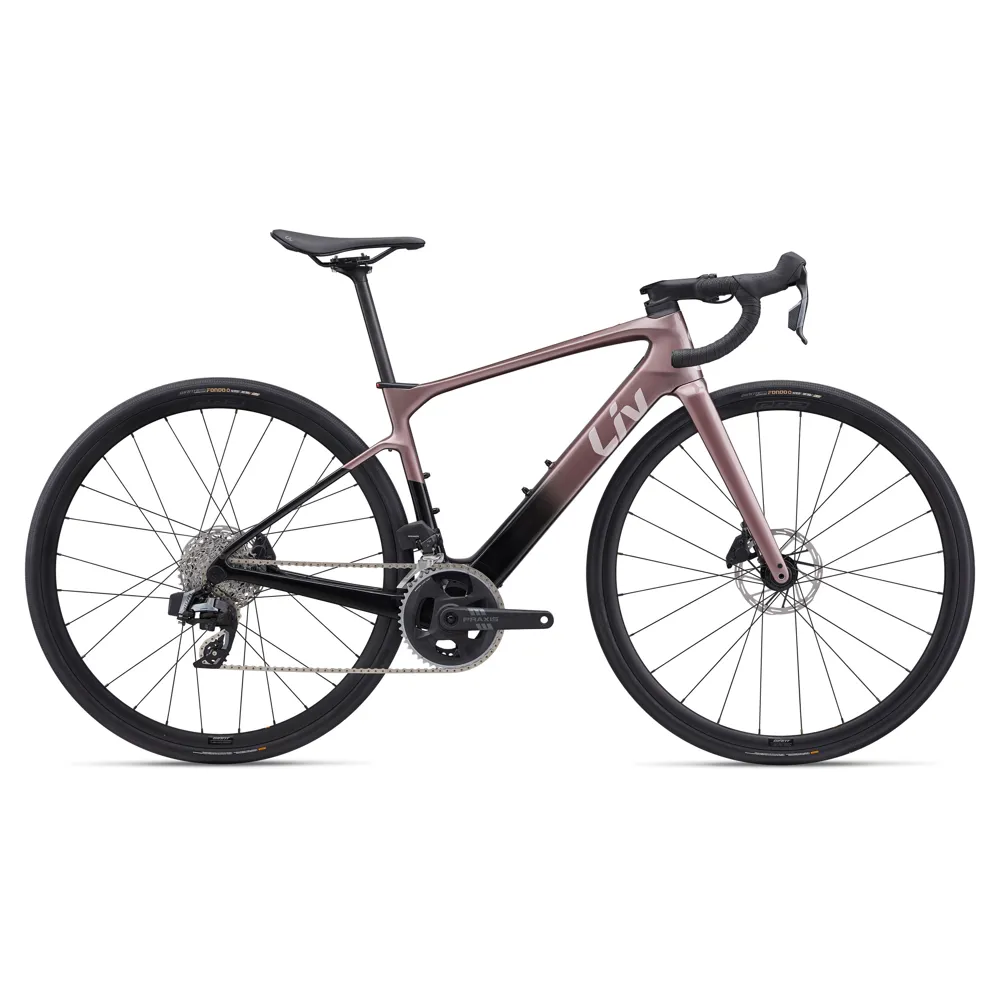 uPRISE Bikes Liv Avail Advanced E+ Elite 2 2026 Women's Electric Road Bike - Iron Rouge | Price match, 365 day return s, 18-Month Warranty, Finance Available & Free UK Delivery
