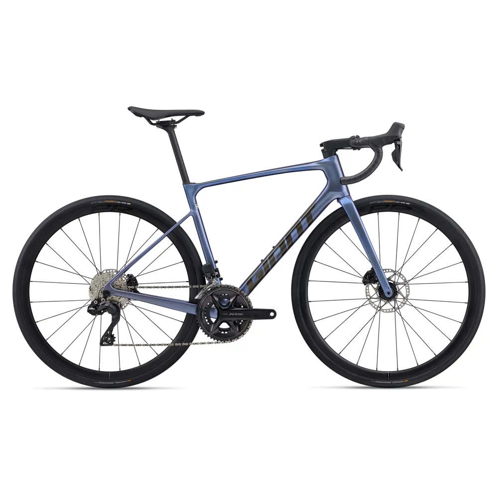 uPRISE Bikes Giant Defy Advanced 1 2026 Carbon Endurance Road Bike - Thundercloud | Price match, 365 day return s, 18-Month Warranty, Finance Available & Free UK Delivery