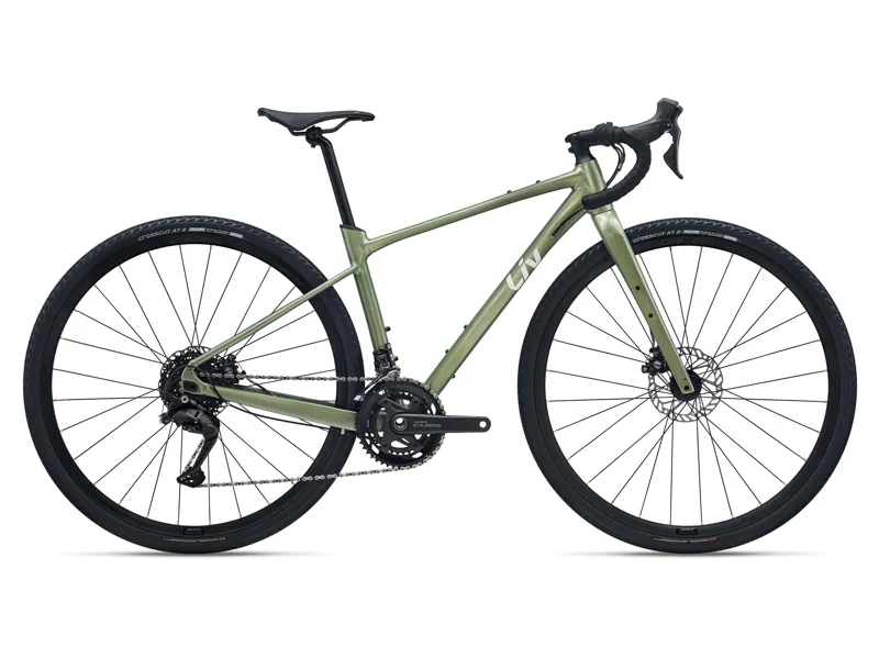 Liv Devote 2 2026 Women's Gravel Road Bike - Gleaming Olive