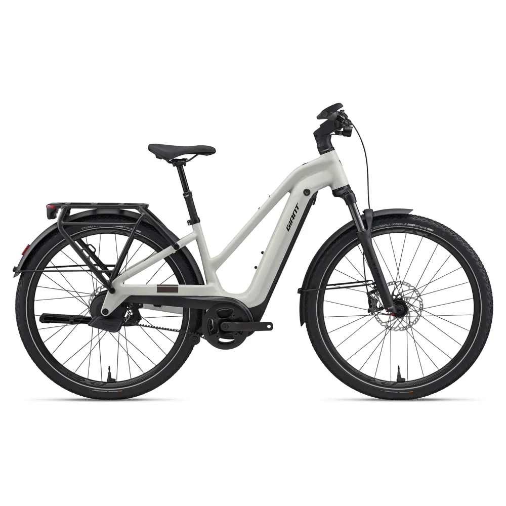 uPRISE Bikes Giant Explore E+ 0 Stagger 2026 Electric Hybrid Bike - Snow Drift | Price match, 365 day returns, 18-Month Warranty, Finance Available & Free UK Delivery