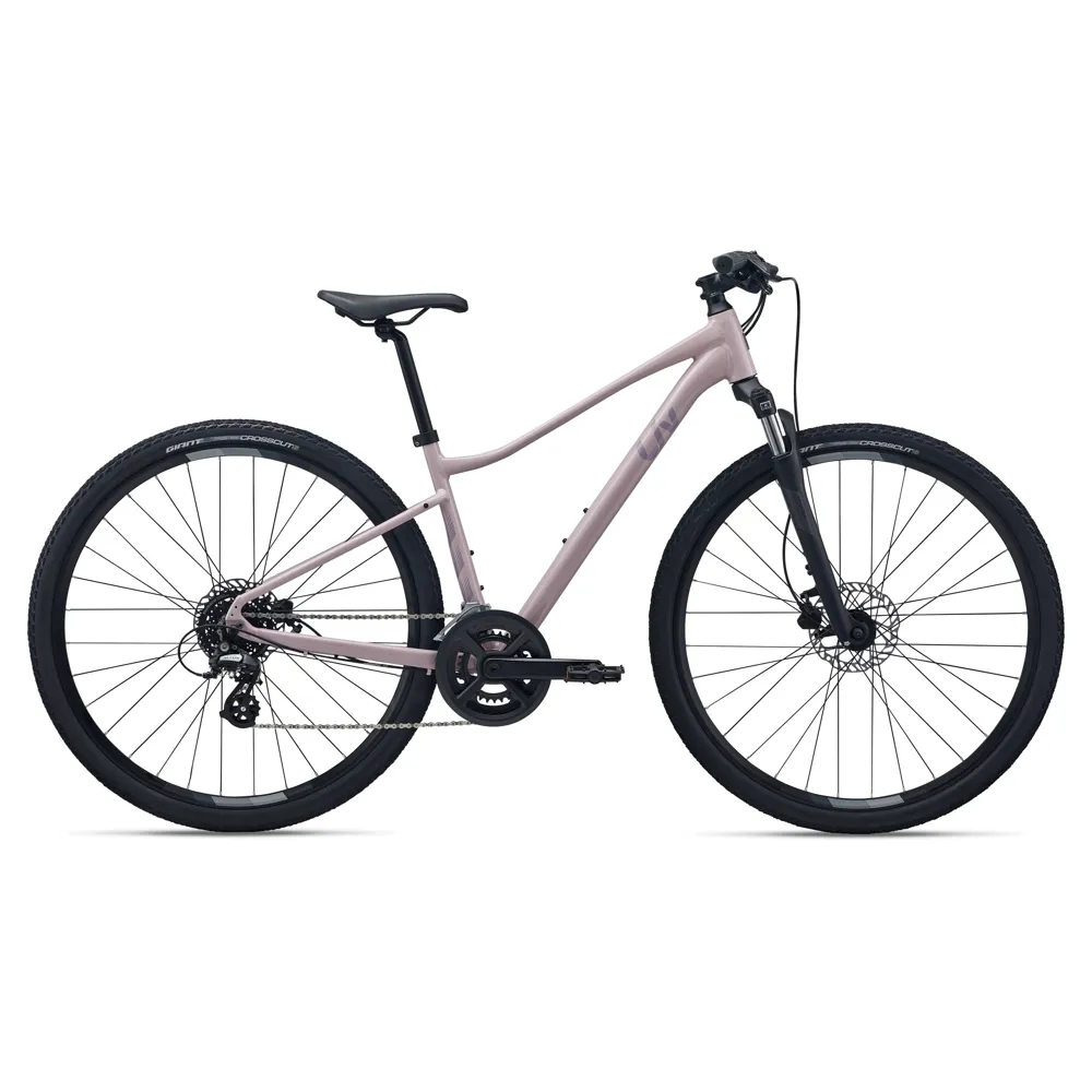 uPRISE Bikes Liv Rove 4 2026 Women's Hybrid Bike - Rosy Brown | Price match, 365 day returns, 18-Month Warranty, Finance Available & Free UK Delivery