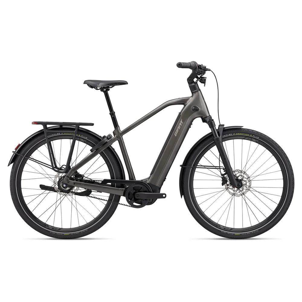 uPRISE Bikes Giant AnyTour E+ 3 DD 2027 Electric Hybrid Bike - Stealth Chrome | Price match, 365 day returns, 18-Month Warranty, Finance Available & Free UK Delivery