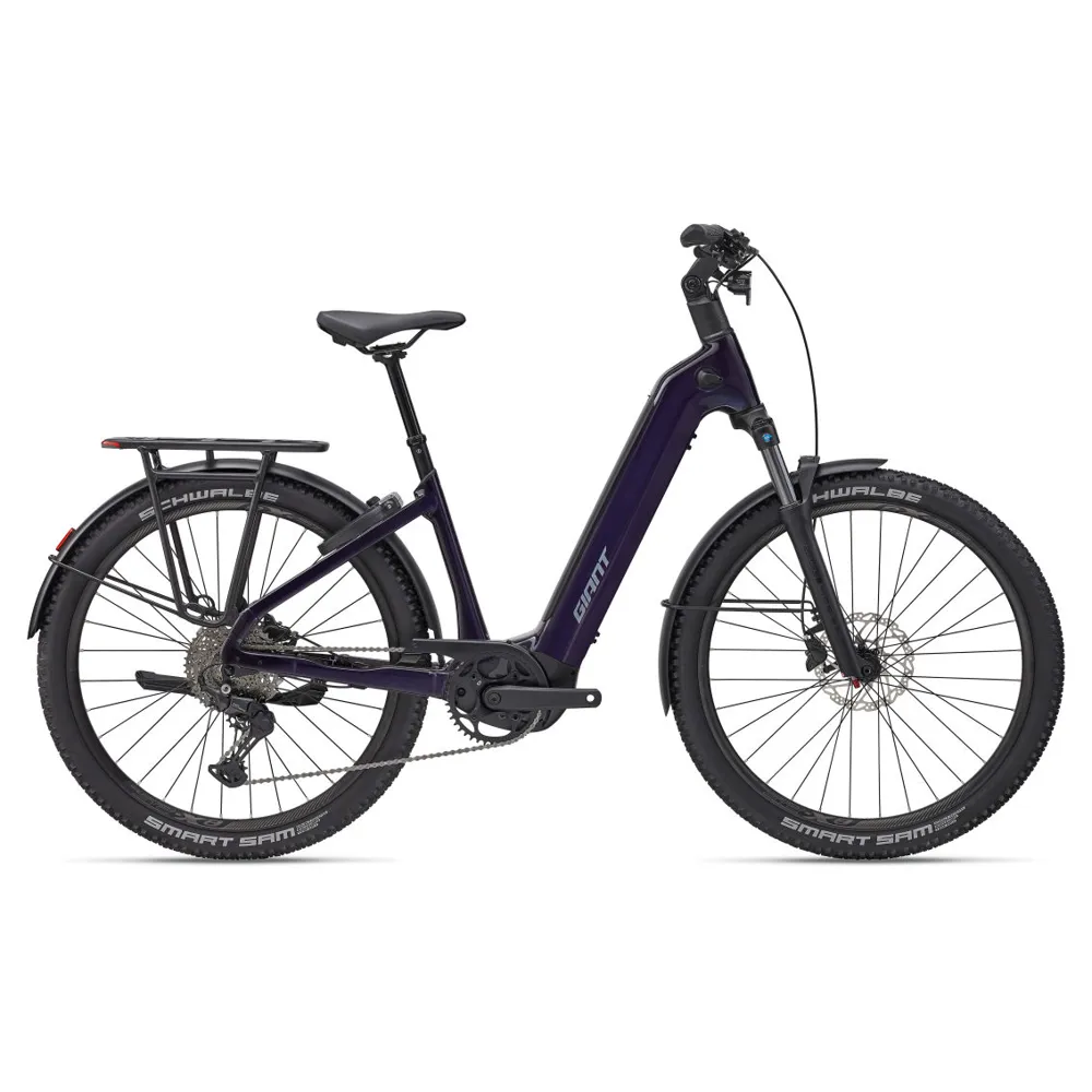 uPRISE Bikes Giant AnyTour X E+ 3 2027 Electric Hybrid Bike - Black Currant | Price match, 365 day returns, 18-Month Warranty, Finance Available & Free UK Delivery