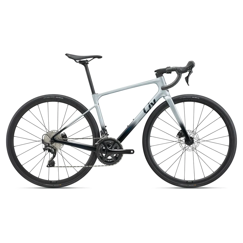 uPRISE Bikes Liv Avail Advanced 3 2027 Women's Carbon Road Bike - Cryo Silver | Price match, 365 day returns, 18-Month Warranty, Finance Available & Free UK Delivery