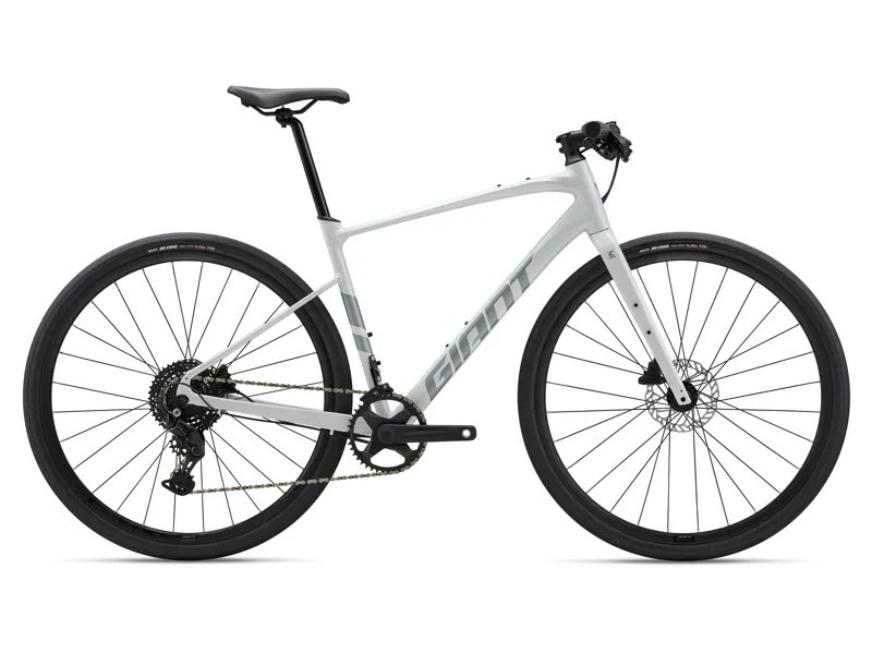 Giant FastRoad AR 2 2027 Flat Bar Road Bike - Pearl White