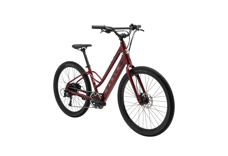 Marin Stinson E Step-Through 2026 Electric Hybrid Bike - Red-1