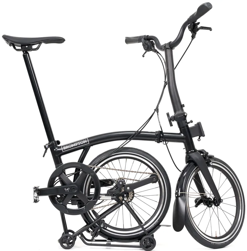 Brompton P line V2 12 Speed Mid Bar Super roll 2026 Folding Bike - Matt Black-2