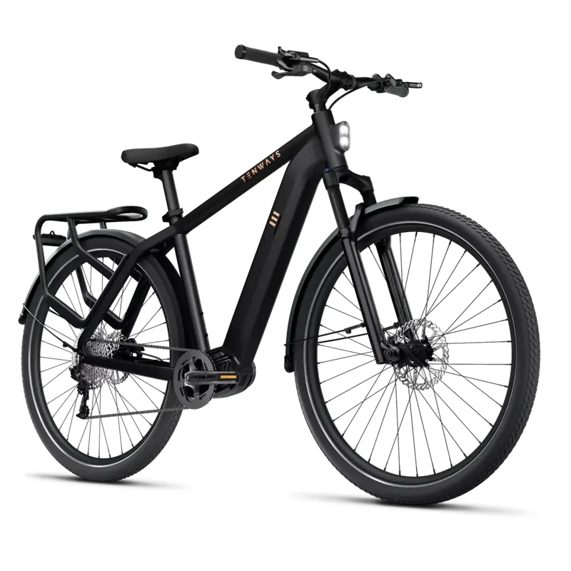 Tenways Ago X 2025 Electric Hybrid Bike - Midnight Black-1