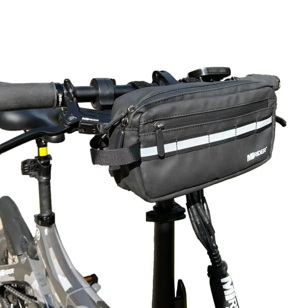 uPRISE Bikes Mirider Handlebar Bag - Black | Price match, 365 day return s, 18-Month Warranty, Finance Available & Free UK Delivery