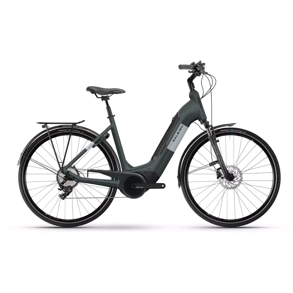 uPRISE Bikes Raleigh Motus LTD Lowstep 2025 Electric Hybrid Bike - Slate Green | Price match, 365 day return s, 18-Month Warranty, Finance Available & Free UK Delivery