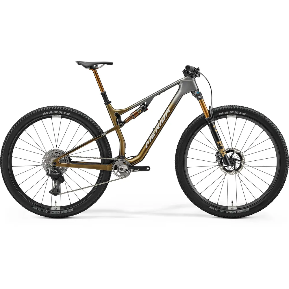 uPRISE Bikes Merida Ninety-Six 9000 29er 2026 Full Suspension MTB - Metal Grey/Gold | Price match, 365 day return s, 18-Month Warranty, Finance Available & Free UK Delivery