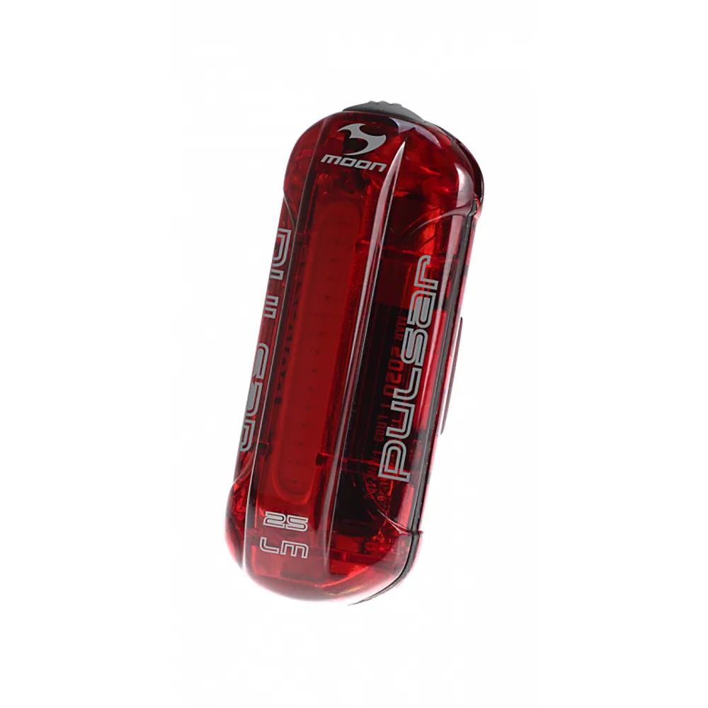 uPRISE Bikes Moon Pulsar 25 Lumens Battery Rear Light - Black/Red | Price match, 365 day return s, 18-Month Warranty, Finance Available & Free UK Delivery