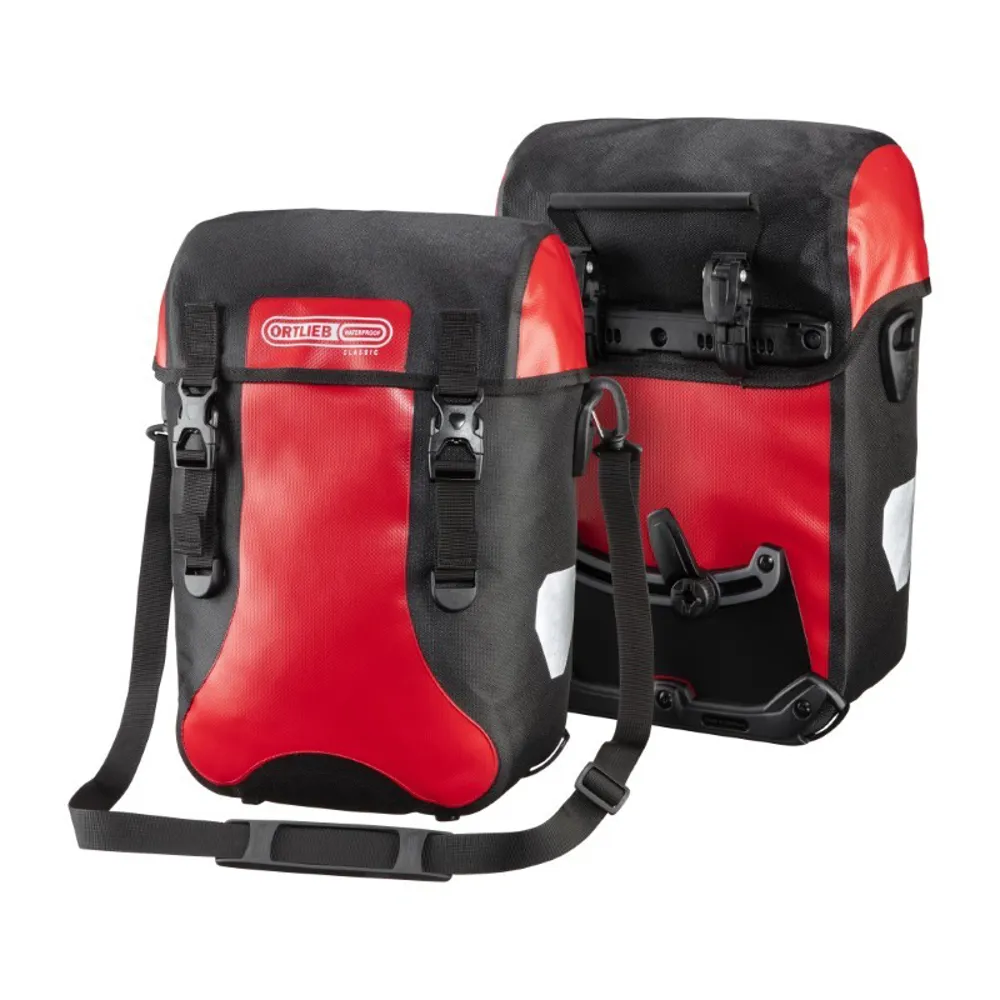 uPRISE Bikes Ortlieb Sport Packer Classic QL2.1 Pannier Bags - 30 Litre - Red | Price match, 365 day return s, 18-Month Warranty, Finance Available & Free UK Delivery