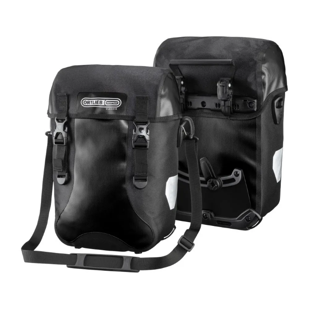 uPRISE Bikes Ortlieb Sport Packer Classic QL2.1 Pannier Bags - 30 Litre - Black | Price match, 365 day return s, 18-Month Warranty, Finance Available & Free UK Delivery