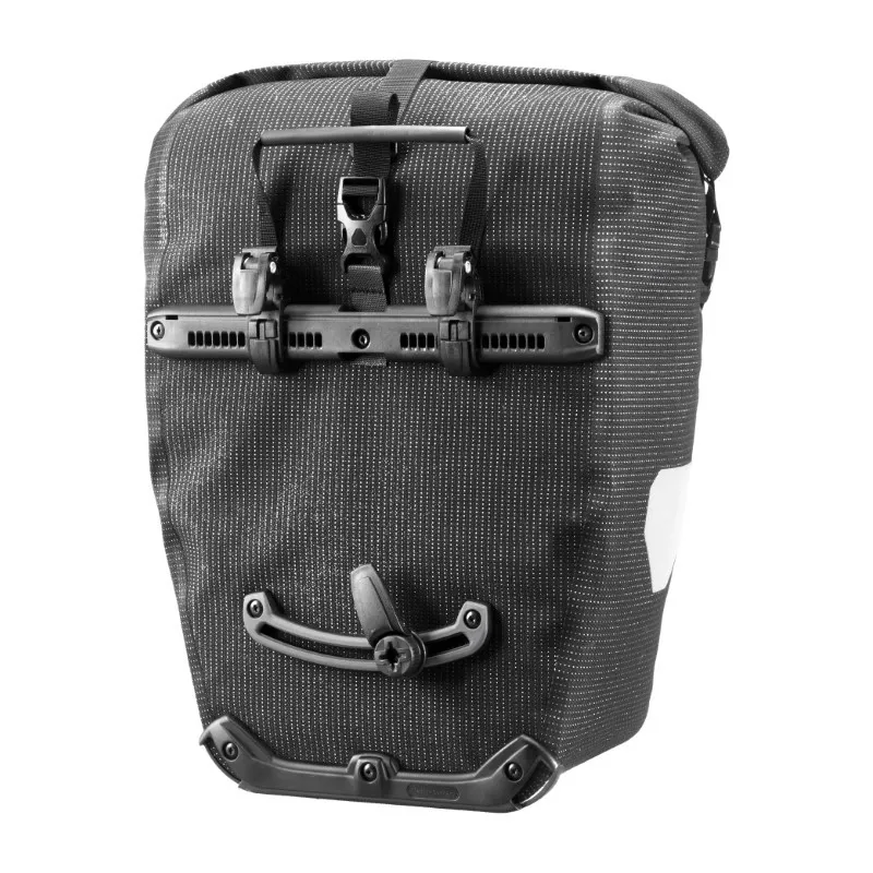 Ortlieb Back Roller QL2.1 Hi-Viz Single Pannier Bag - 20 Litre - Black-1
