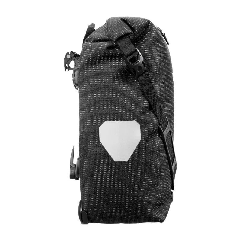 Ortlieb Back Roller QL2.1 Hi-Viz Single Pannier Bag - 20 Litre - Black-5