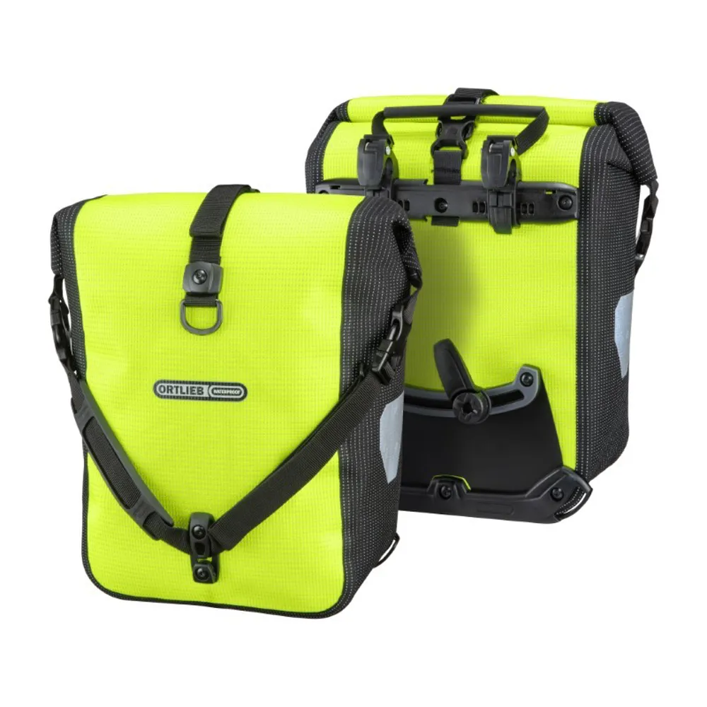 uPRISE Bikes Ortlieb Sport Roller Hi Viz QL2.1 Pannier Bags - 25 Litre - Yellow | Price match, 365 day return s, 18-Month Warranty, Finance Available & Free UK Delivery