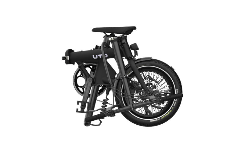 UTO Morning OG16 2026 Electric Folding Bike - Onyx Black-1