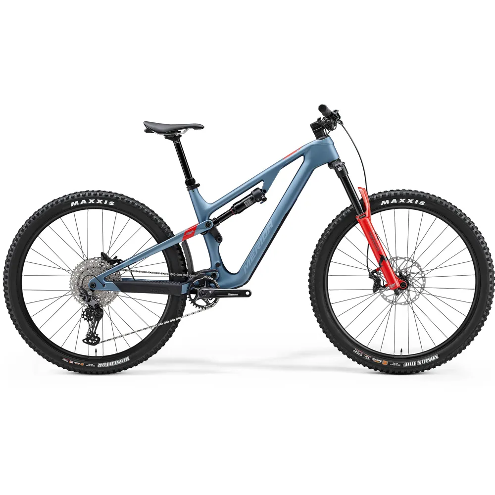 uPRISE Bikes Merida One-Forty 6000 29er 2024 Full Suspension Mountain Bike - Blue | Price match, 365 day return s, 18-Month Warranty, Finance Available & Free UK Delivery
