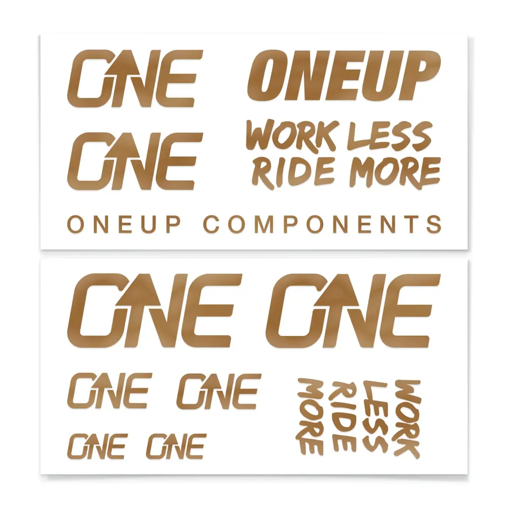 uPRISE Bikes One Up Decal Kit - Bronze | Price match, 365 day return s, 18-Month Warranty, Finance Available & Free UK Delivery