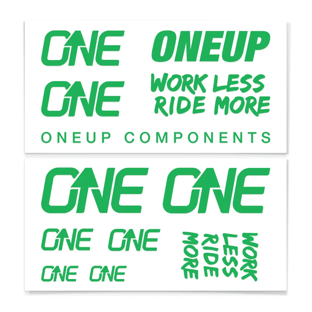 uPRISE Bikes One Up Decal Kit - Green | Price match, 365 day return s, 18-Month Warranty, Finance Available & Free UK Delivery